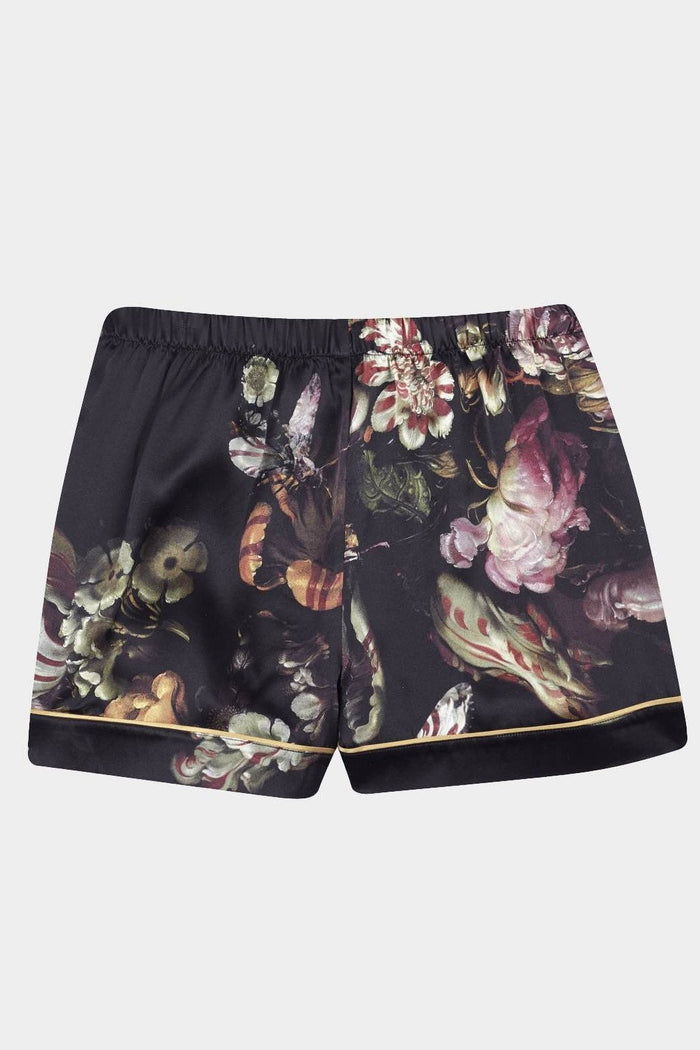 luxury pyjama silk shorts for women