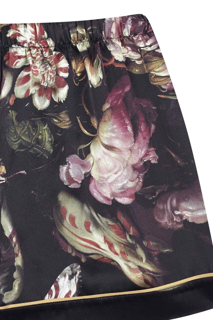 luxury pyjama silk shorts for women