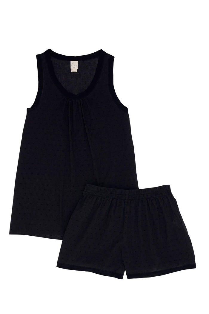 luxury pyjama top and shorts set