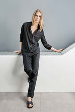 luxury lounge pyjama shirt and trousers set for women 