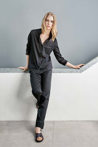 luxury lounge pyjama shirt and trousers set for women 